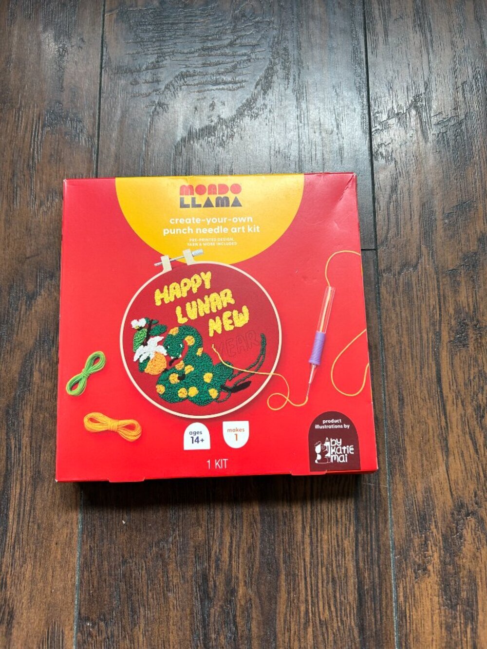 Mondo Llama, 'Happy Lunar New Year' Punch Needle Art Kit